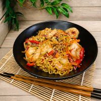 #404 Wok ar dārzeņiem un garnelēm